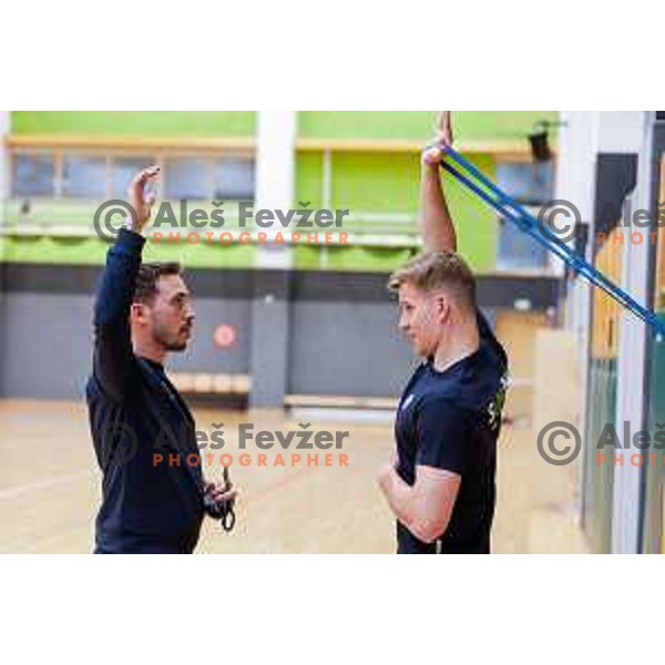 Slovenia National Volleyball team practice session, Ljubljana on May 7, 2025
