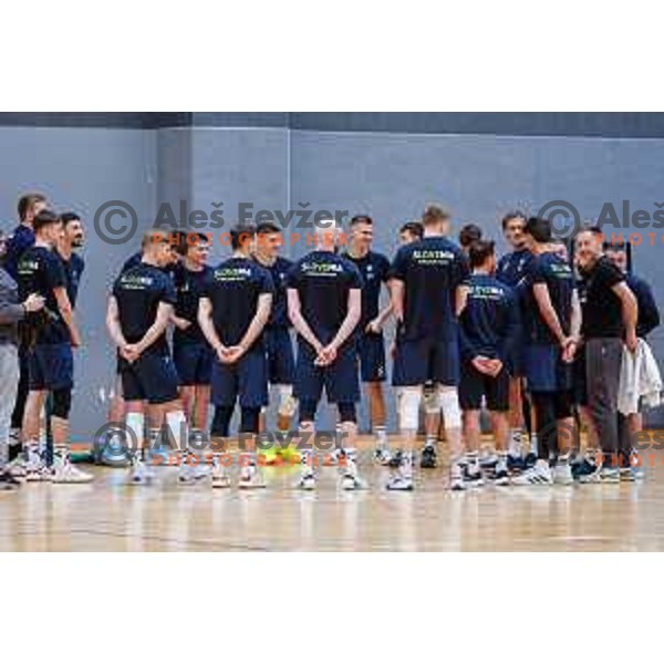 Slovenia National Volleyball team practice session, Ljubljana on May 7, 2025