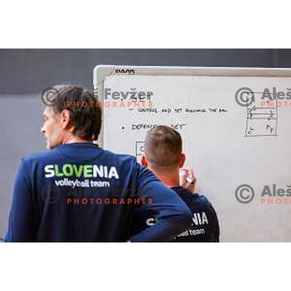 Slovenia National Volleyball team practice session, Ljubljana on May 7, 2025