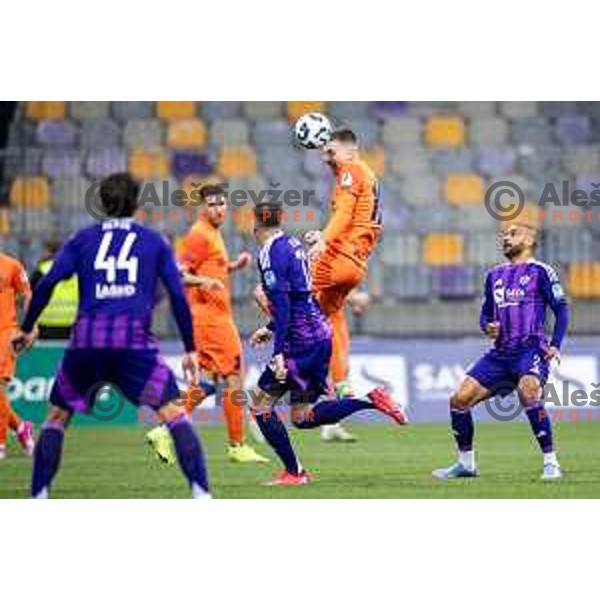 in action during Prva liga Telemach football match between Maribor and Celje in Ljudski vrt, Maribor, Slovenia on May 7, 2025. Photo: Jure Banfi