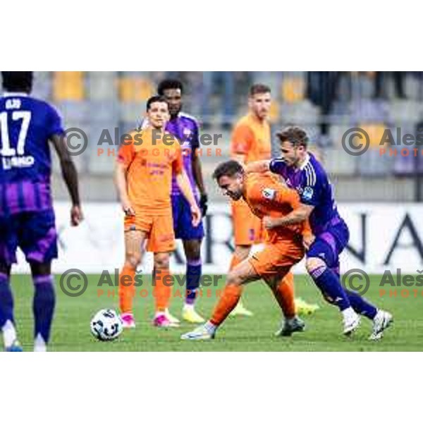 in action during Prva liga Telemach football match between Maribor and Celje in Ljudski vrt, Maribor, Slovenia on May 7, 2025. Photo: Jure Banfi