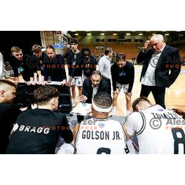 Stipe Modric, head coach of Ilirija during The Final of ABA 2 League 2024/2025 basketball match between Ilirija (SLO) and Bosna Visit Sarajevo (BiH) in Tivoli Hall, Ljubljana, Slovenia on May 7, 2025