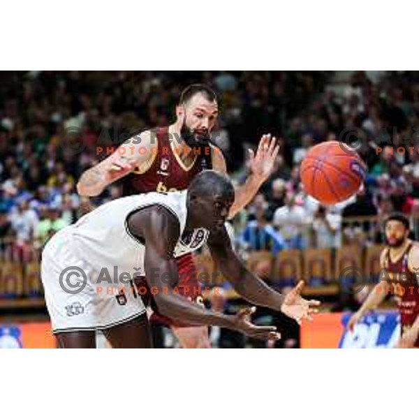 in action during second match of the Final of ABA 2 League 2024/25 basketball match between Iliriija and Bosna Visit Sarajevo in Hala Tivoli, Ljubljana, Slovenia on May 7, 2025. Photo: Filip Barbalic