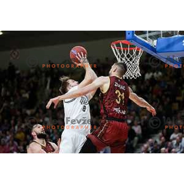 in action during second match of the Final of ABA 2 League 2024/25 basketball match between Iliriija and Bosna Visit Sarajevo in Hala Tivoli, Ljubljana, Slovenia on May 7, 2025. Photo: Filip Barbalic