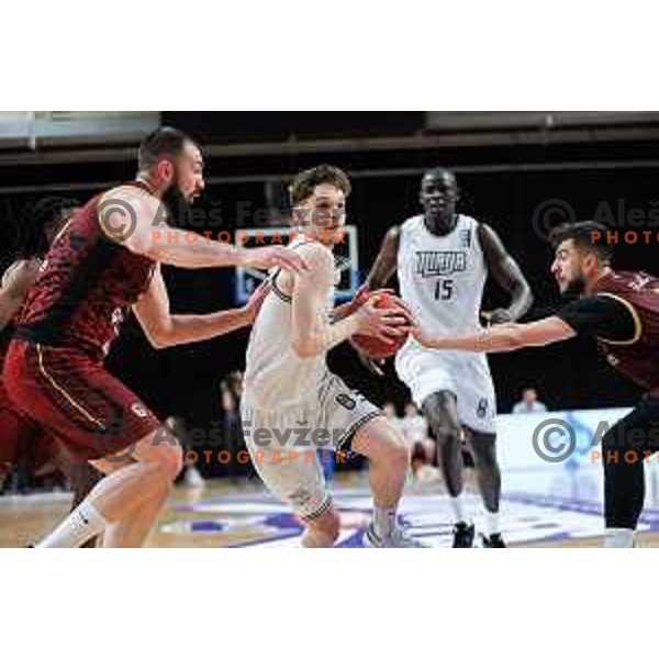 in action during second match of the Final of ABA 2 League 2024/25 basketball match between Iliriija and Bosna Visit Sarajevo in Hala Tivoli, Ljubljana, Slovenia on May 7, 2025. Photo: Filip Barbalic