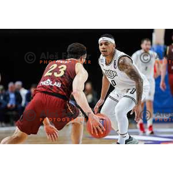 in action during second match of the Final of ABA 2 League 2024/25 basketball match between Iliriija and Bosna Visit Sarajevo in Hala Tivoli, Ljubljana, Slovenia on May 7, 2025. Photo: Filip Barbalic