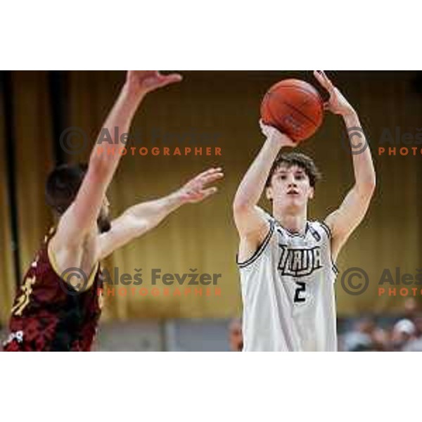 in action during second match of the Final of ABA 2 League 2024/25 basketball match between Iliriija and Bosna Visit Sarajevo in Hala Tivoli, Ljubljana, Slovenia on May 7, 2025. Photo: Filip Barbalic