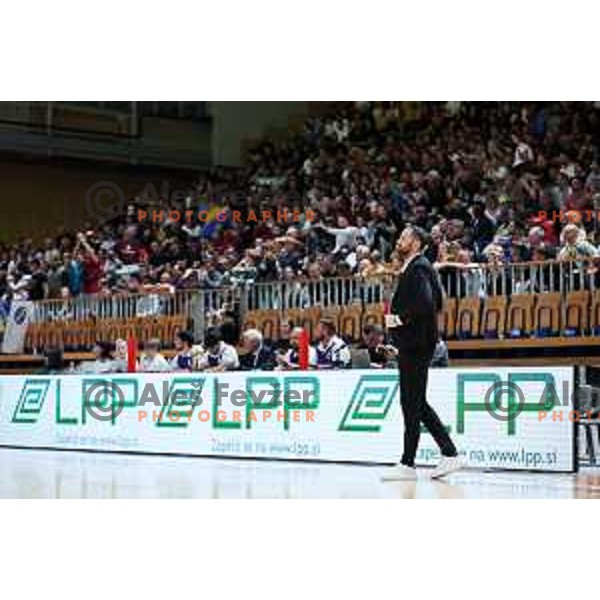 in action during second match of the Final of ABA 2 League 2024/25 basketball match between Iliriija and Bosna Visit Sarajevo in Hala Tivoli, Ljubljana, Slovenia on May 7, 2025. Photo: Filip Barbalic