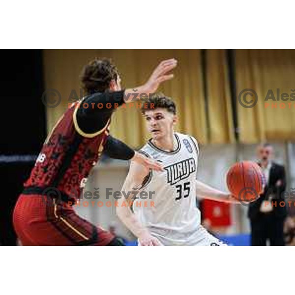in action during second match of the Final of ABA 2 League 2024/25 basketball match between Iliriija and Bosna Visit Sarajevo in Hala Tivoli, Ljubljana, Slovenia on May 7, 2025. Photo: Filip Barbalic