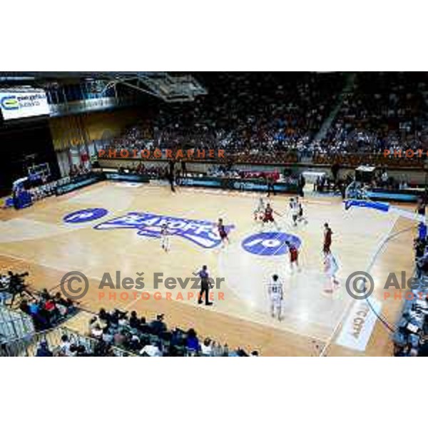 during The Final of ABA 2 League basketball match between Ilirija (SLO) and Bosna Visit Sarajevo (BiH) in Tivoli Hall, Ljubljana, Slovenia on May 7, 2025