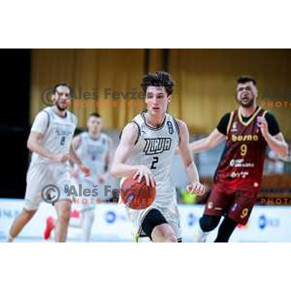 during The Final of ABA 2 League basketball match between Ilirija (SLO) and Bosna Visit Sarajevo (BiH) in Tivoli Hall, Ljubljana, Slovenia on May 7, 2025