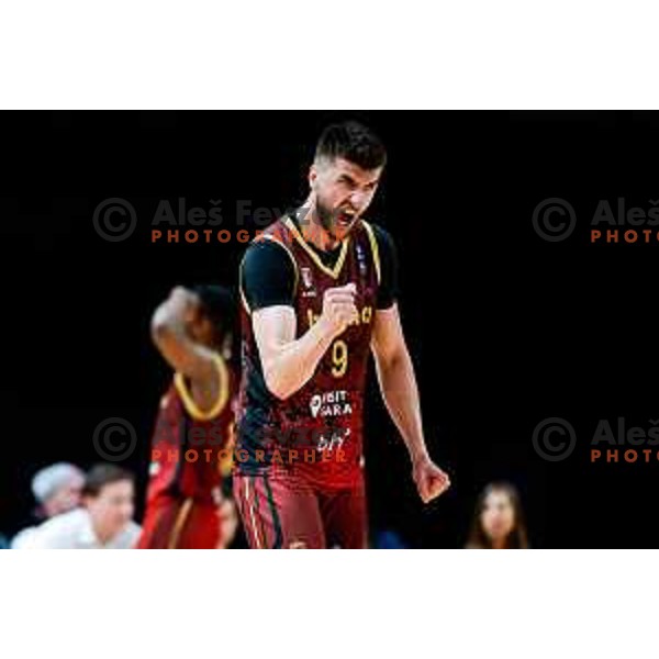 during The Final of ABA 2 League basketball match between Ilirija (SLO) and Bosna Visit Sarajevo (BiH) in Tivoli Hall, Ljubljana, Slovenia on May 7, 2025