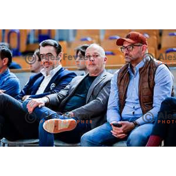 during The Final of ABA 2 League basketball match between Ilirija (SLO) and Bosna Visit Sarajevo (BiH) in Tivoli Hall, Ljubljana, Slovenia on May 7, 2025