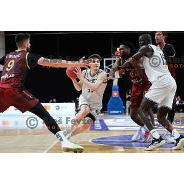 in action during second match of the Final of ABA 2 League 2024/25 basketball match between Iliriija and Bosna Visit Sarajevo in Hala Tivoli, Ljubljana, Slovenia on May 7, 2025. Photo: Filip Barbalic