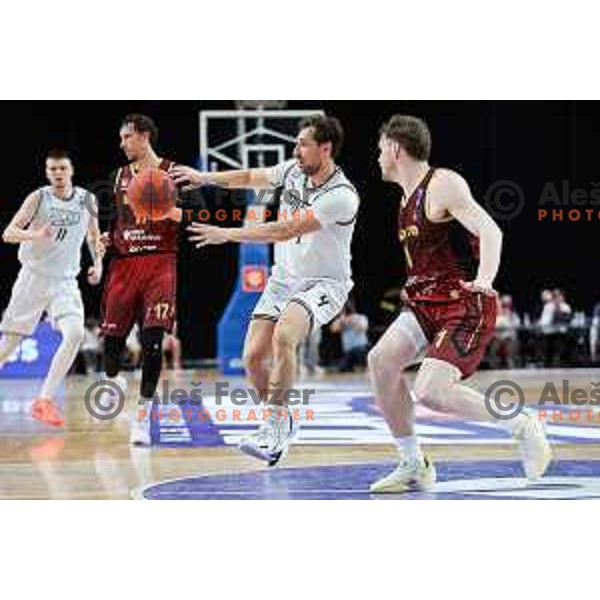 in action during second match of the Final of ABA 2 League 2024/25 basketball match between Iliriija and Bosna Visit Sarajevo in Hala Tivoli, Ljubljana, Slovenia on May 7, 2025. Photo: Filip Barbalic