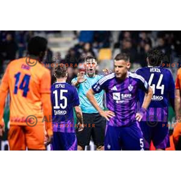 in action during Prva liga Telemach football match between Maribor and Celje in Ljudski vrt, Maribor, Slovenia on May 7, 2025. Photo: Jure Banfi