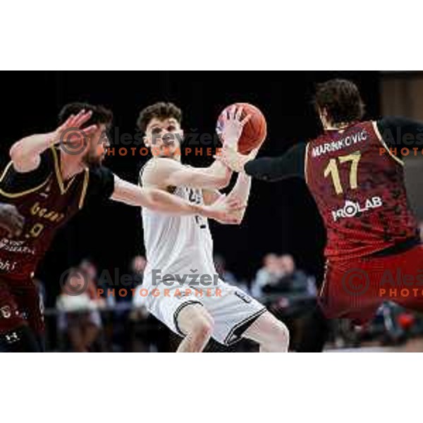 in action during second match of the Final of ABA 2 League 2024/25 basketball match between Iliriija and Bosna Visit Sarajevo in Hala Tivoli, Ljubljana, Slovenia on May 7, 2025. Photo: Filip Barbalic