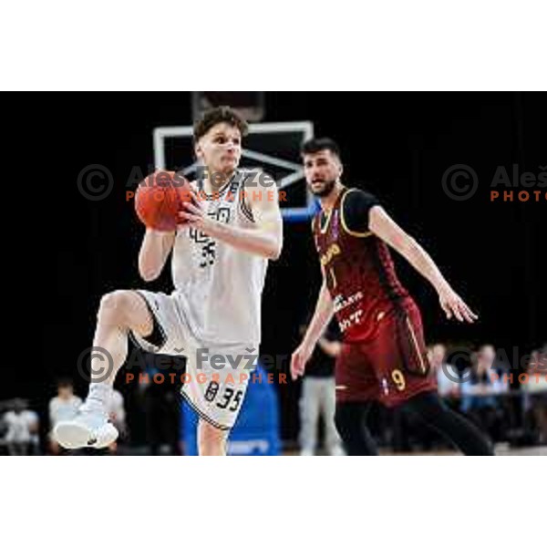 in action during second match of the Final of ABA 2 League 2024/25 basketball match between Iliriija and Bosna Visit Sarajevo in Hala Tivoli, Ljubljana, Slovenia on May 7, 2025. Photo: Filip Barbalic