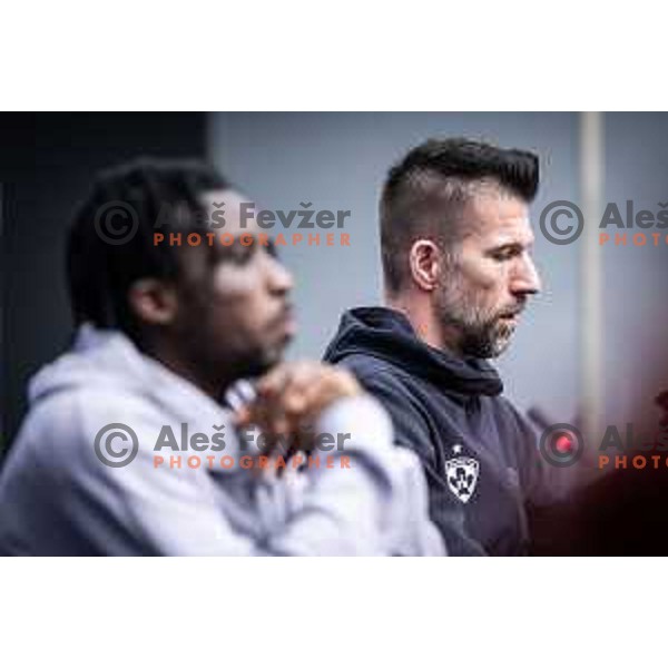 Bostjan Cesar, head coach of Maribor at the press conference after Prva liga Telemach football match between Maribor and Celje in Ljudski vrt, Maribor, Slovenia on May 7, 2025. Photo: Jure Banfi