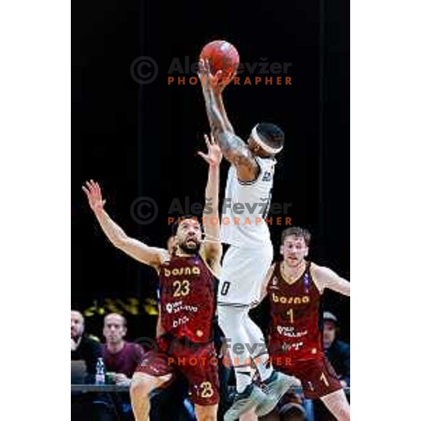during The Final of ABA 2 League basketball match between Ilirija (SLO) and Bosna Visit Sarajevo (BiH) in Tivoli Hall, Ljubljana, Slovenia on May 7, 2025