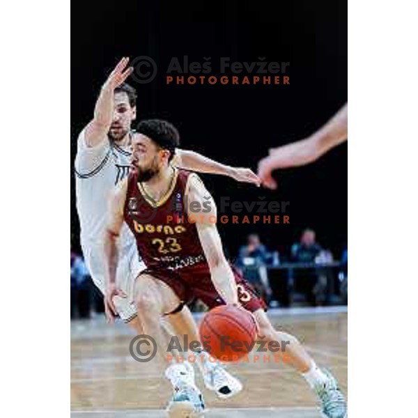 during The Final of ABA 2 League basketball match between Ilirija (SLO) and Bosna Visit Sarajevo (BiH) in Tivoli Hall, Ljubljana, Slovenia on May 7, 2025