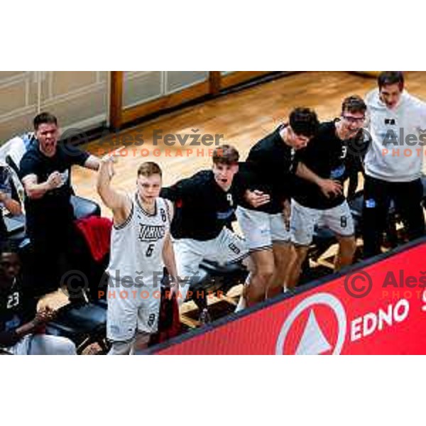 during The Final of ABA 2 League basketball match between Ilirija (SLO) and Bosna Visit Sarajevo (BiH) in Tivoli Hall, Ljubljana, Slovenia on May 7, 2025