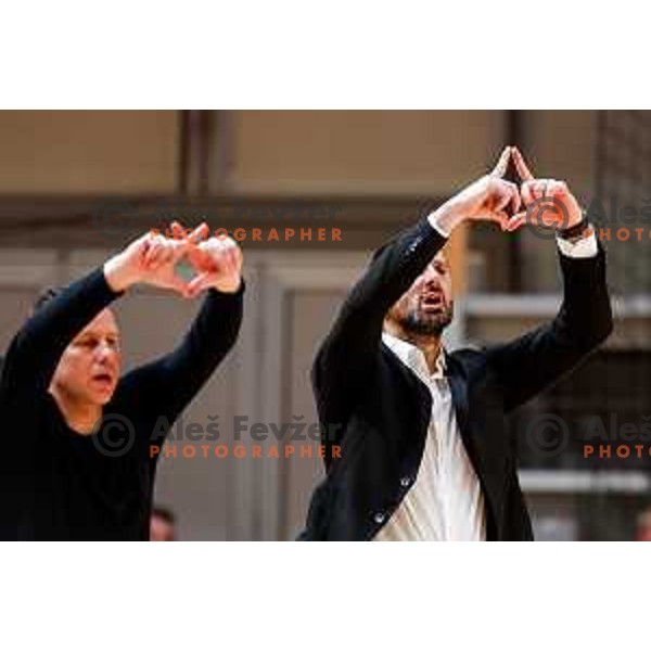 Stipe Modric, head coach of Ilirija during The Final of ABA 2 League 2024/2025 basketball match between Ilirija (SLO) and Bosna Visit Sarajevo (BiH) in Tivoli Hall, Ljubljana, Slovenia on May 7, 2025