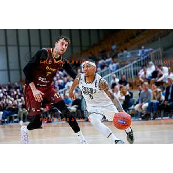Vincent Lamont Golson Jr. of Ilirija in action during The Final of ABA 2 League basketball match between Ilirija (SLO) and Bosna Visit Sarajevo (BiH) in Tivoli Hall, Ljubljana, Slovenia on May 7, 2025