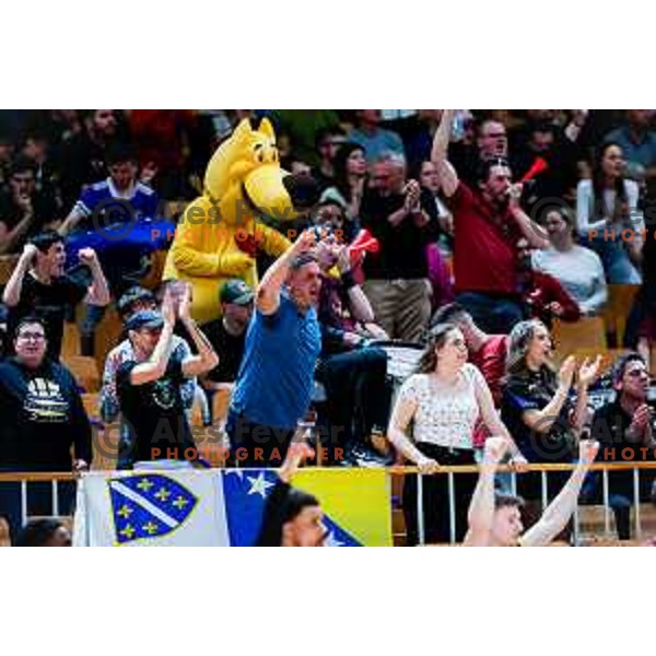 during The Final of ABA 2 League basketball match between Ilirija (SLO) and Bosna Visit Sarajevo (BiH) in Tivoli Hall, Ljubljana, Slovenia on May 7, 2025