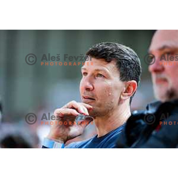 during The Final of ABA 2 League basketball match between Ilirija (SLO) and Bosna Visit Sarajevo (BiH) in Tivoli Hall, Ljubljana, Slovenia on May 7, 2025