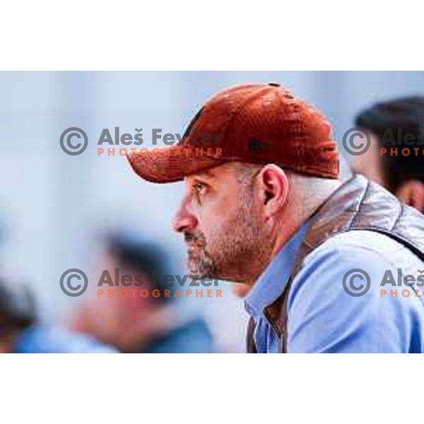 during The Final of ABA 2 League basketball match between Ilirija (SLO) and Bosna Visit Sarajevo (BiH) in Tivoli Hall, Ljubljana, Slovenia on May 7, 2025