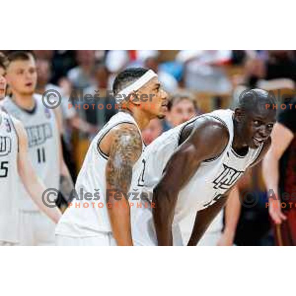 Vincent Lamont Golson Jr. of Ilirija in action during The Final of ABA 2 League basketball match between Ilirija (SLO) and Bosna Visit Sarajevo (BiH) in Tivoli Hall, Ljubljana, Slovenia on May 7, 2025