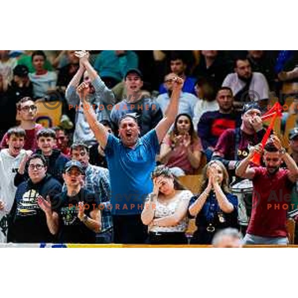 during The Final of ABA 2 League basketball match between Ilirija (SLO) and Bosna Visit Sarajevo (BiH) in Tivoli Hall, Ljubljana, Slovenia on May 7, 2025