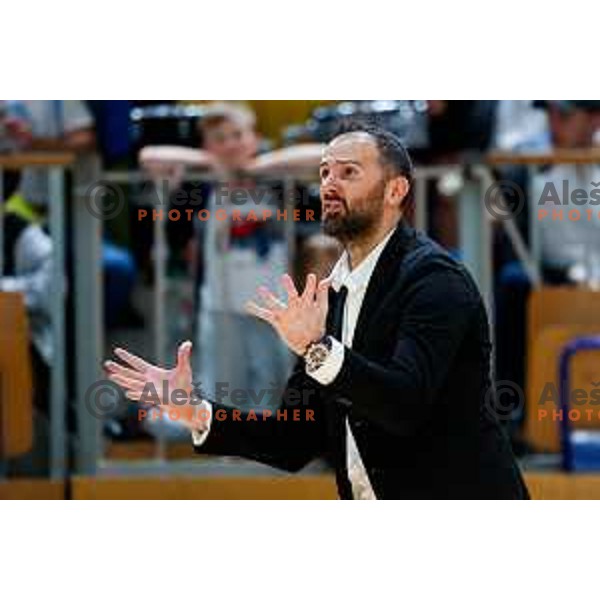 Stipe Modric, head coach of Ilirija during The Final of ABA 2 League 2024/2025 basketball match between Ilirija (SLO) and Bosna Visit Sarajevo (BiH) in Tivoli Hall, Ljubljana, Slovenia on May 7, 2025