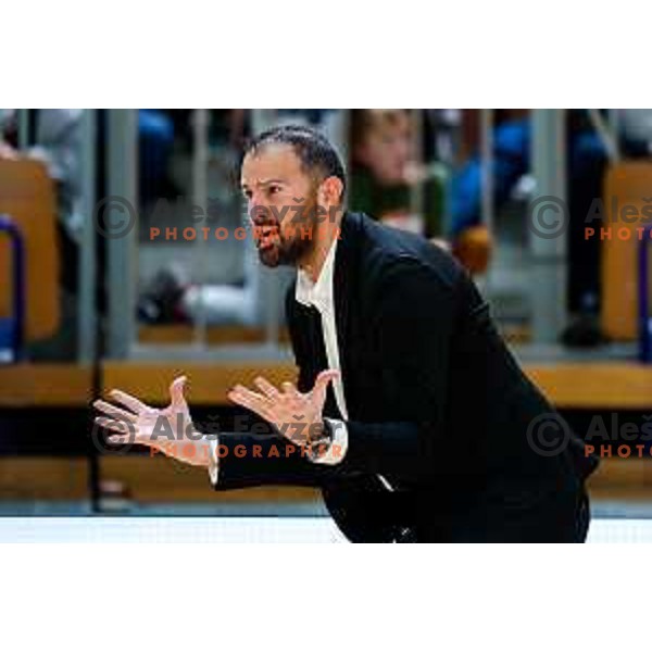 Stipe Modric, head coach of Ilirija during The Final of ABA 2 League 2024/2025 basketball match between Ilirija (SLO) and Bosna Visit Sarajevo (BiH) in Tivoli Hall, Ljubljana, Slovenia on May 7, 2025