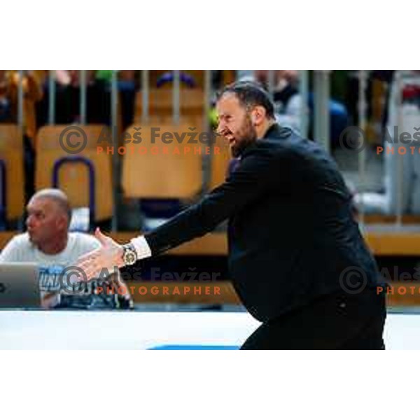 Stipe Modric, head coach of Ilirija during The Final of ABA 2 League 2024/2025 basketball match between Ilirija (SLO) and Bosna Visit Sarajevo (BiH) in Tivoli Hall, Ljubljana, Slovenia on May 7, 2025