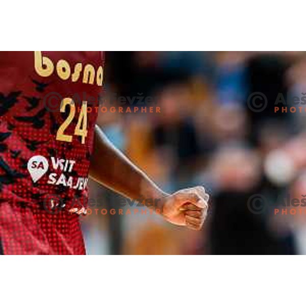 during The Final of ABA 2 League basketball match between Ilirija (SLO) and Bosna Visit Sarajevo (BiH) in Tivoli Hall, Ljubljana, Slovenia on May 7, 2025