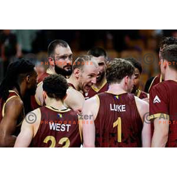 during The Final of ABA 2 League basketball match between Ilirija (SLO) and Bosna Visit Sarajevo (BiH) in Tivoli Hall, Ljubljana, Slovenia on May 7, 2025