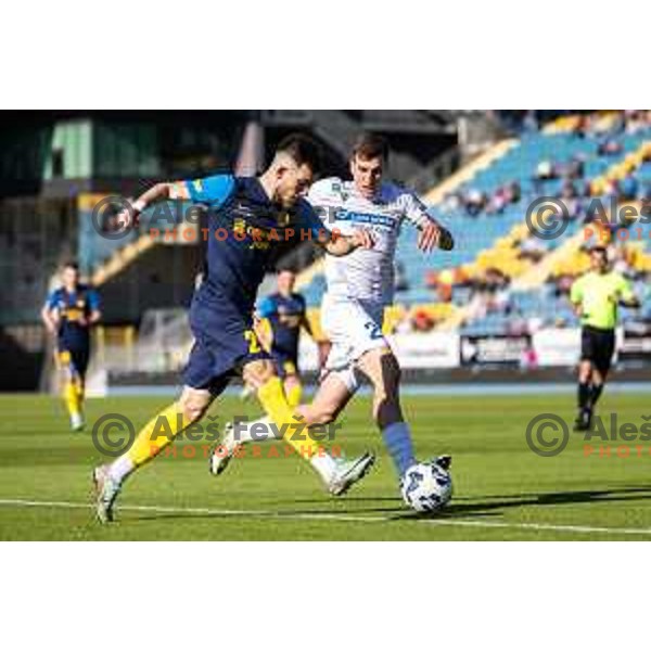 in action during Prva liga Telemach football match between Celje and Koper in Stadion z’dezele, Celje, Slovenia on May 10, 2025. Photo: Jure Banfi
