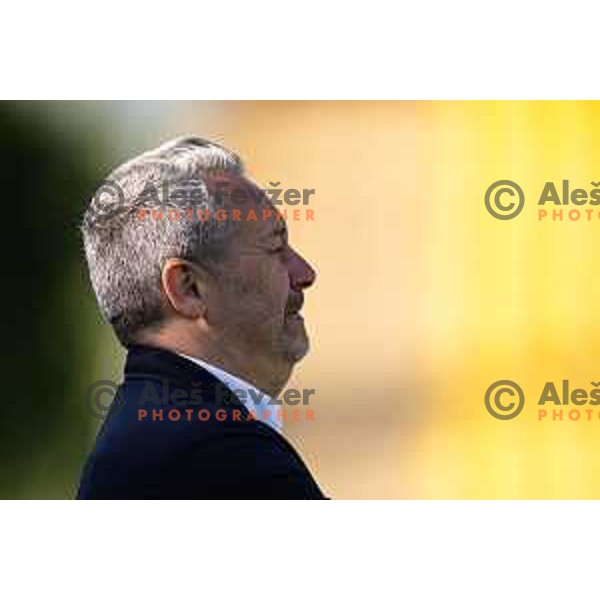 Slavisa Stojanovic, head coach of Koper during Prva liga Telemach football match between Celje and Koper in Stadion z’dezele, Celje, Slovenia on May 10, 2025. Photo: Jure Banfi