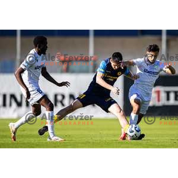 Svit Seslar in action during Prva liga Telemach football match between Celje and Koper in Stadion z’dezele, Celje, Slovenia on May 10, 2025. Photo: Jure Banfi