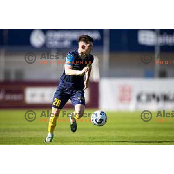 Nikita Iosifov in action during Prva liga Telemach football match between Celje and Koper in Stadion z’dezele, Celje, Slovenia on May 10, 2025. Photo: Jure Banfi