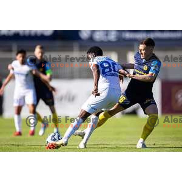 in action during Prva liga Telemach football match between Celje and Koper in Stadion z’dezele, Celje, Slovenia on May 10, 2025. Photo: Jure Banfi