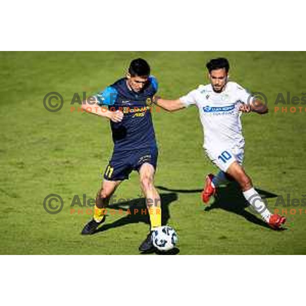 Svit Seslar in action during Prva liga Telemach football match between Celje and Koper in Stadion z’dezele, Celje, Slovenia on May 10, 2025. Photo: Jure Banfi