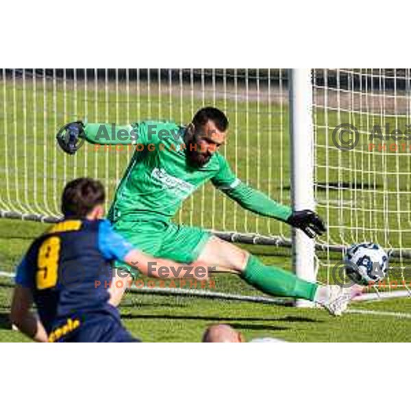 Metod Jurhar in action during Prva liga Telemach football match between Celje and Koper in Stadion z’dezele, Celje, Slovenia on May 10, 2025. Photo: Jure Banfi