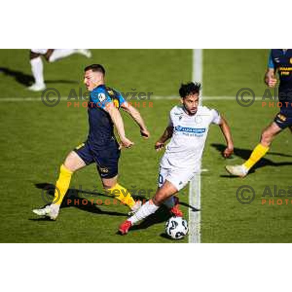 in action during Prva liga Telemach football match between Celje and Koper in Stadion z’dezele, Celje, Slovenia on May 10, 2025. Photo: Jure Banfi