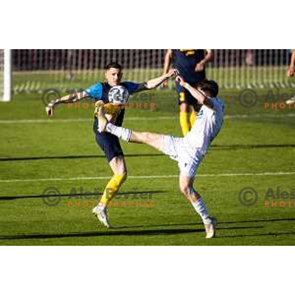 in action during Prva liga Telemach football match between Celje and Koper in Stadion z’dezele, Celje, Slovenia on May 10, 2025. Photo: Jure Banfi