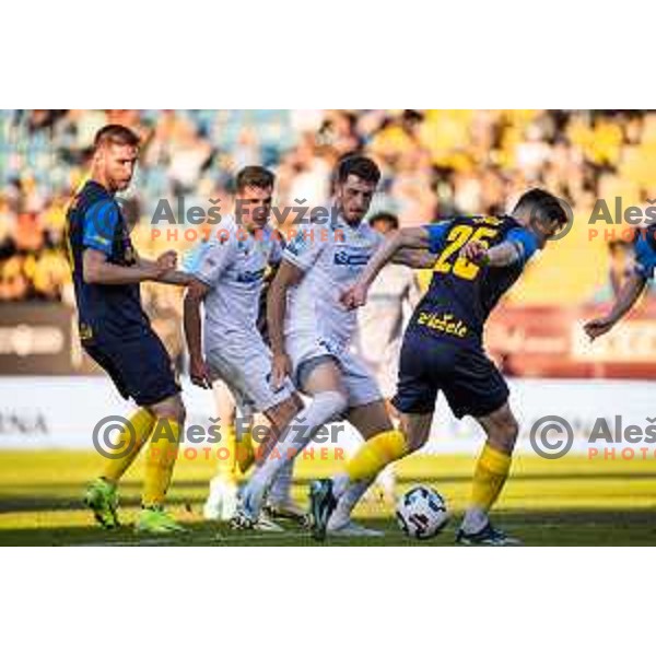 in action during Prva liga Telemach football match between Celje and Koper in Stadion z’dezele, Celje, Slovenia on May 10, 2025. Photo: Jure Banfi