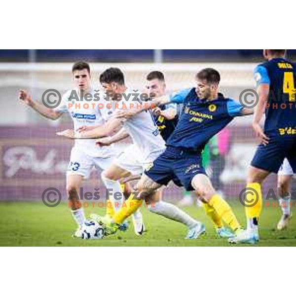 in action during Prva liga Telemach football match between Celje and Koper in Stadion z’dezele, Celje, Slovenia on May 10, 2025. Photo: Jure Banfi