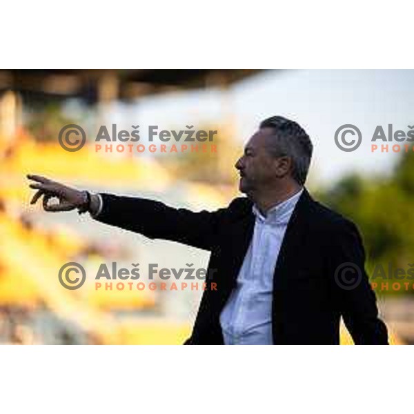 Slavisa Stojanovic, head coach of Koper during Prva liga Telemach football match between Celje and Koper in Stadion z’dezele, Celje, Slovenia on May 10, 2025. Photo: Jure Banfi
